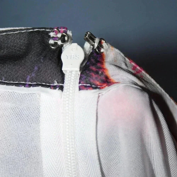 Worthington Pleated Colorful Skirt Side Zipper Size 8 NWOT - Picture 10 of 11